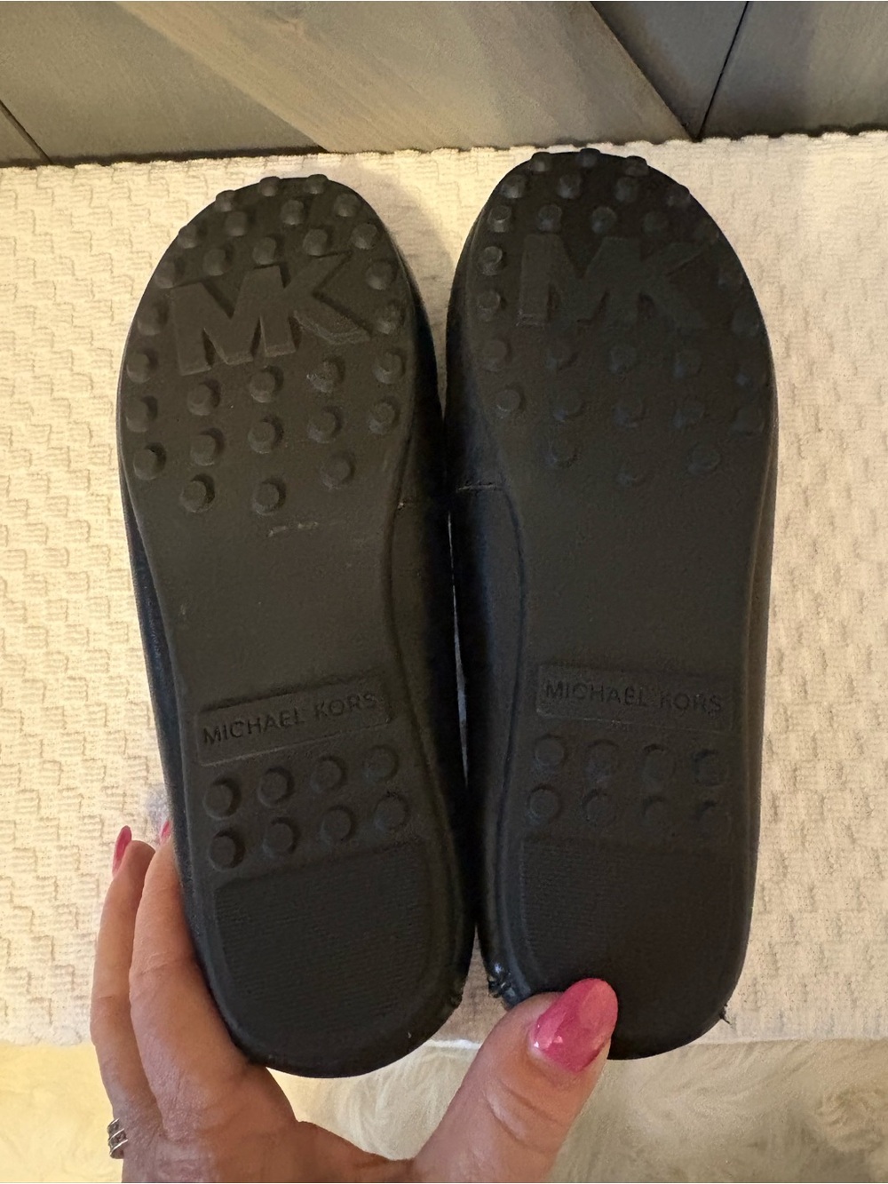 MICHAEL Michael Kors Sutton Black Leather Moccasin Loafers Size 6 - Picture 8 of 13